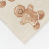 Gemütliche warme Weihnachts-Gingerbread-Kekse Fleecedecke (Ecke)