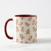 Gemütliche warme Weihnachts-Gingerbread-Kekse Tasse (Links)