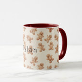 Gemütliche warme Weihnachts-Gingerbread-Kekse Tasse (VorderseiteRechts)