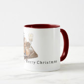 Gemütliche warme Weihnachts-Violin-Kerze Tasse (VorderseiteRechts)
