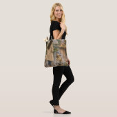 Gemütliche Wasserfarben-Hund-Illustration Tasche (Am Model)