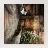 Gemütliche Weihnachten am Kamin Jigsaw Puzzle (Horizontal)