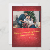 Gemütliche Weihnachten Fuzzy Socken von warmen glä Karte (Rückseite)