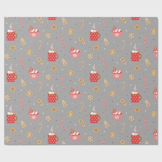 gemütliche Weihnachten Geschenkpapier (Flach)