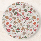 Gemütliche Weihnachten & Gewürze Getränkeuntersetzer (Vorne)