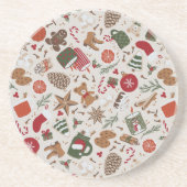 Gemütliche Weihnachten & Gewürze Getränkeuntersetzer (Vorne)