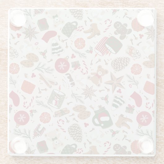 Gemütliche Weihnachten & Gewürze Glasuntersetzer (Rückseite)