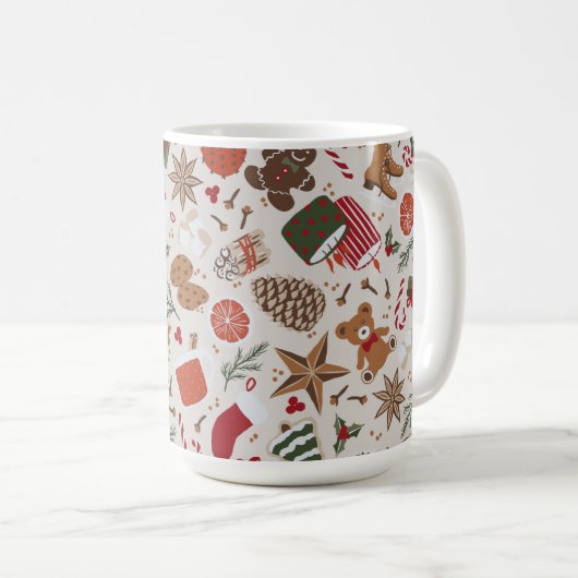 Gemütliche Weihnachten & Gewürze Kaffeetasse (VorderseiteRechts)
