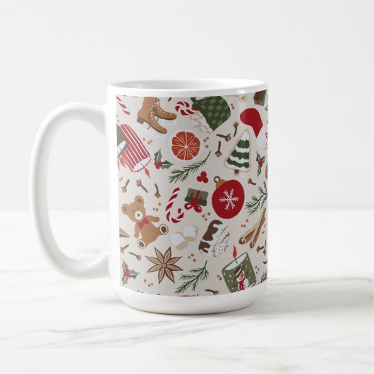 Gemütliche Weihnachten & Gewürze Kaffeetasse (Links)