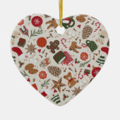 Gemütliche Weihnachten & Gewürze Keramik Ornament (Vorne)