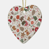 Gemütliche Weihnachten & Gewürze Keramik Ornament (Links)