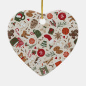 Gemütliche Weihnachten & Gewürze Keramik Ornament (Hinten)