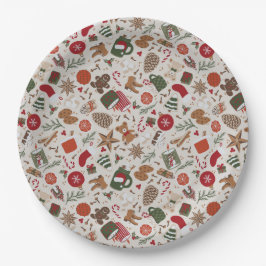 Gemütliche Weihnachten & Gewürze Pappteller