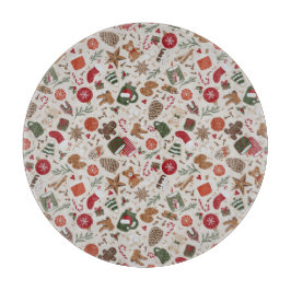 Gemütliche Weihnachten & Gewürze Schneidebrett