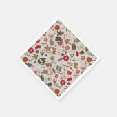 Gemütliche Weihnachten & Gewürze Serviette (Ecke)