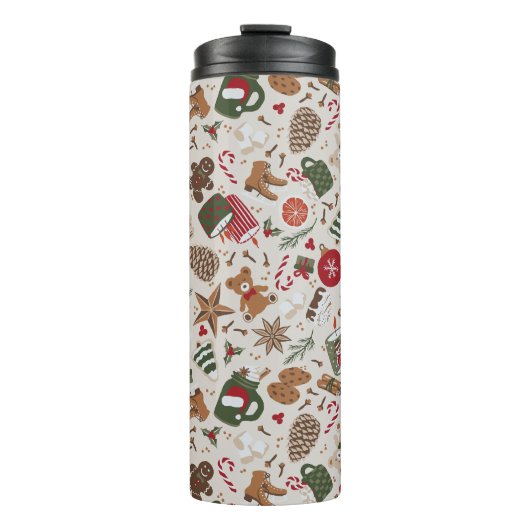 Gemütliche Weihnachten & Gewürze Thermosbecher (Vorderseite)