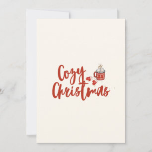 Gemütliche Weihnachten: heißes Cocoa & Mittens Des Feiertagskarte