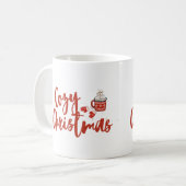 Gemütliche Weihnachten: heißes Cocoa & Mittens Des Kaffeetasse (Vorderseite Links)