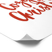 Gemütliche Weihnachten: heißes Cocoa & Mittens Des Poster (Ecke)