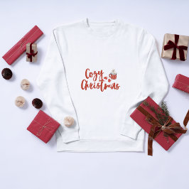 Gemütliche Weihnachten: heißes Cocoa & Mittens Des Sweatshirt