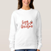 Gemütliche Weihnachten: heißes Cocoa & Mittens Des Sweatshirt (Vorderseite)