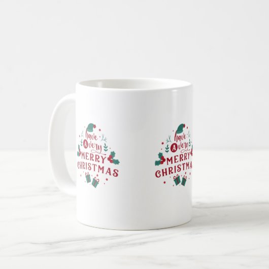 gemütliche Weihnachten Kaffeetasse (Vorderseite Links)