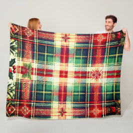 Gemütliche Weihnachten Kariert Fleece Blanka mit S