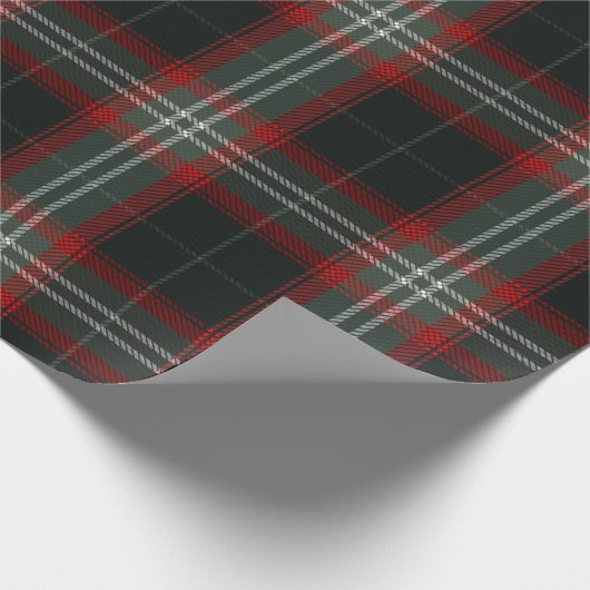 Gemütliche Weihnachten Kariert Geschenkpapier (Ecke)