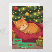 Gemütliche Weihnachten mit Niedlicher Katze (Vorne/Hinten)