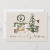 Gemütliche Weihnachten Rustikale Wasserfarbe Perso (Vorderseite)