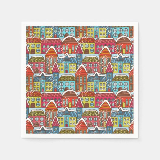 gemütliche Weihnachten Serviette (Vorderseite)