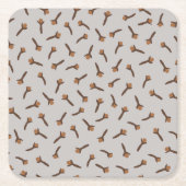 Gemütliche Weihnachten- und Gewürzwolken Rechteckiger Pappuntersetzer (Vorderseite)