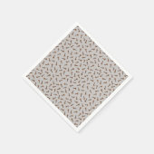 Gemütliche Weihnachten- und Gewürzwolken Serviette (Ecke)