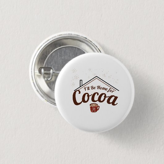 Gemütliche Weihnachten, werde ich Zuhause für Coco Button (Vorne & Hinten)