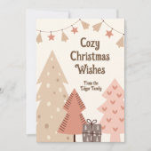 Gemütliche Weihnachten wünscht individualisierbare (Vorderseite)