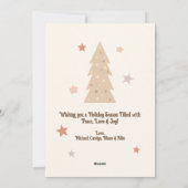 Gemütliche Weihnachten wünscht individualisierbare (Rückseite)