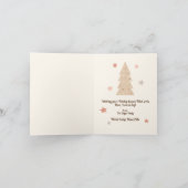 Gemütliche Weihnachten wünscht individualisierbare (Innenseite)