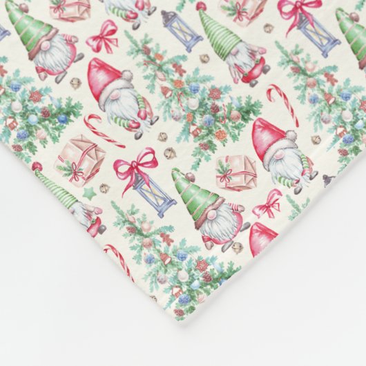 Gemütliche Weihnachts-Gnome-Fleece-Decke Fleecedecke (Ecke)