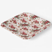 Gemütliche Weihnachts-heiße Cocoa Pappteller (Gewinkelt)