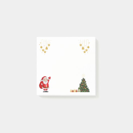 Gemütliche Weihnachts-Post-It-Notizen Post-it Klebezettel (Vorderseite)