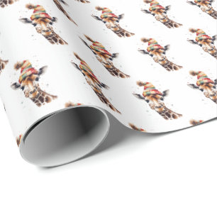 Gemütliche Weihnachts-Safari Geschenkpapier