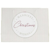 Gemütliche Weihnachts-Strickpullover-Kariert-Große Große Geschenktüte (Rückseite)