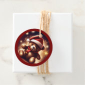 Gemütliche Weihnachts Teddy Stars TWArt Geschenkanhänger (Beispiel)