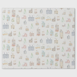 Gemütliche Weihnachts-Winter-Heimverpackungspapier Geschenkpapier