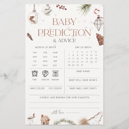 Gemütliche Weihnachtsbabys - Vorhersagen & Advice (Vorderseite)