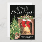 Gemütliche Weihnachtsbaum Kamin Custom Holiday Car (Vorne/Hinten)