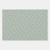 Gemütliche Weihnachtsbögen und Zweige Geschenkpapier Set (Vorderseite 2)