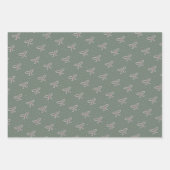 Gemütliche Weihnachtsbögen und Zweige Geschenkpapier Set (Vorderseite)