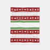 Gemütliche Weihnachtsdecke, kleine 30" x 40" Fleecedecke (Vorderseite)