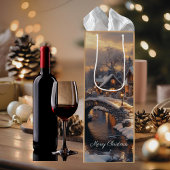Gemütliche Weihnachtsdörfer Winterlandschaft Mittlere Geschenktüte